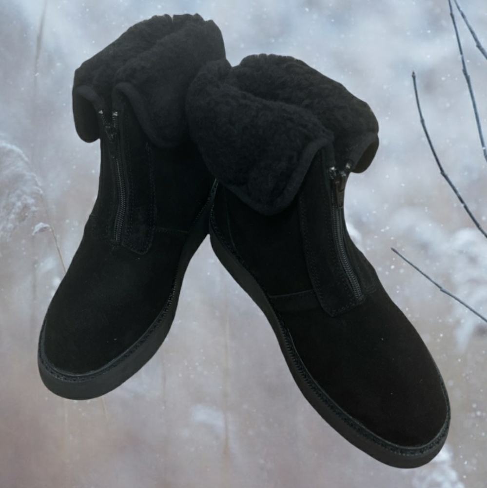 Aussie Merino Amelia Black Boots 5 New